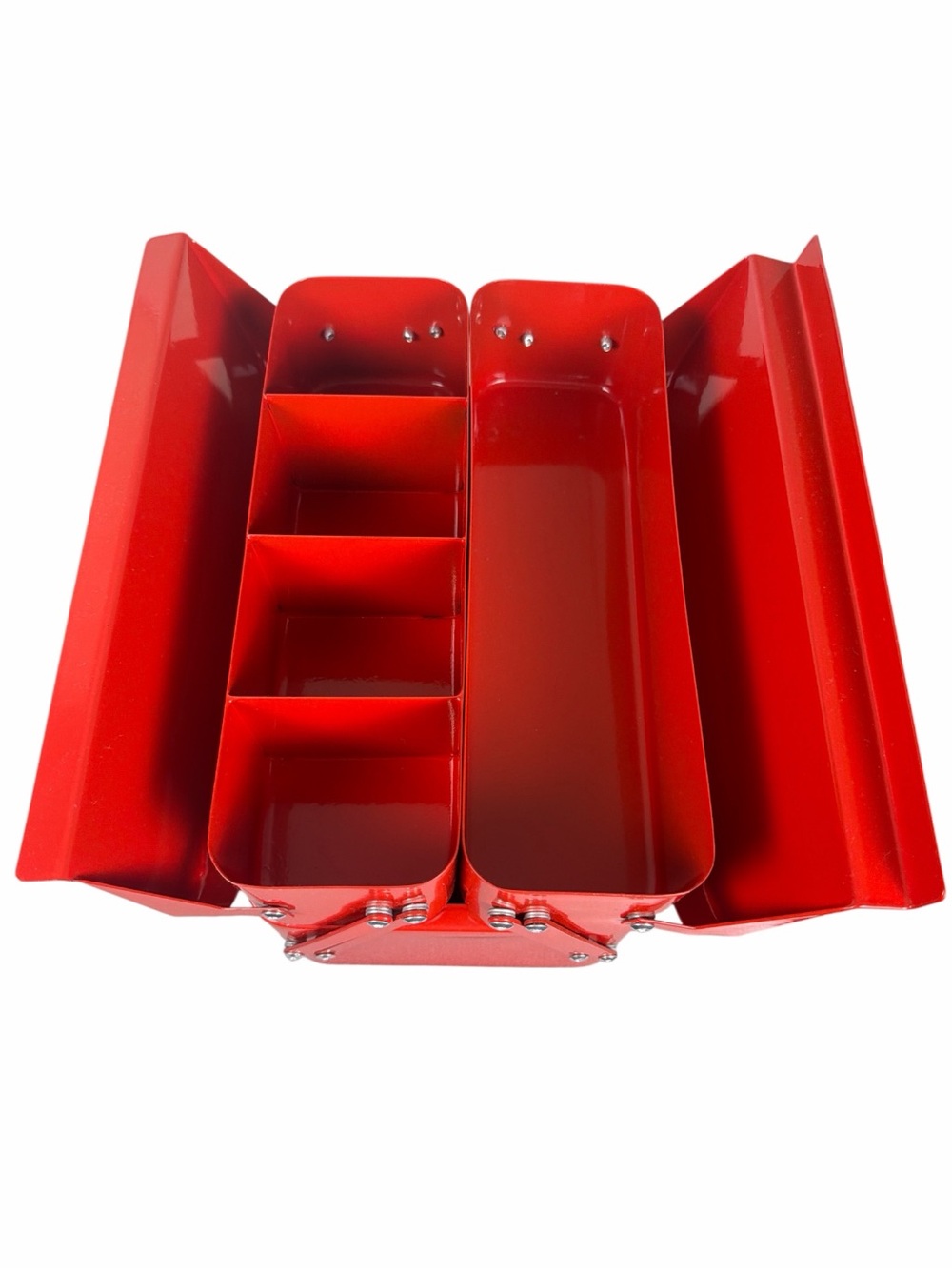 Brightroom Red Metal Cantilever Toolbox Organizer Storage Caddy - Picture 11 of 12